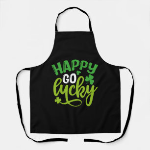 Happy Go Lucky St Patrick's Day Apron