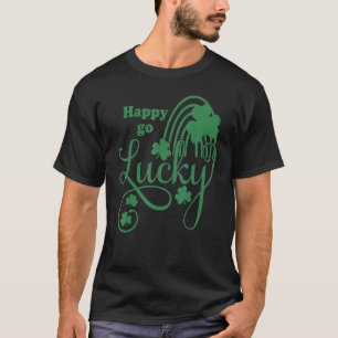 Happy Go Lucky St Patrick's Day Boys Girls Kids T-Shirt