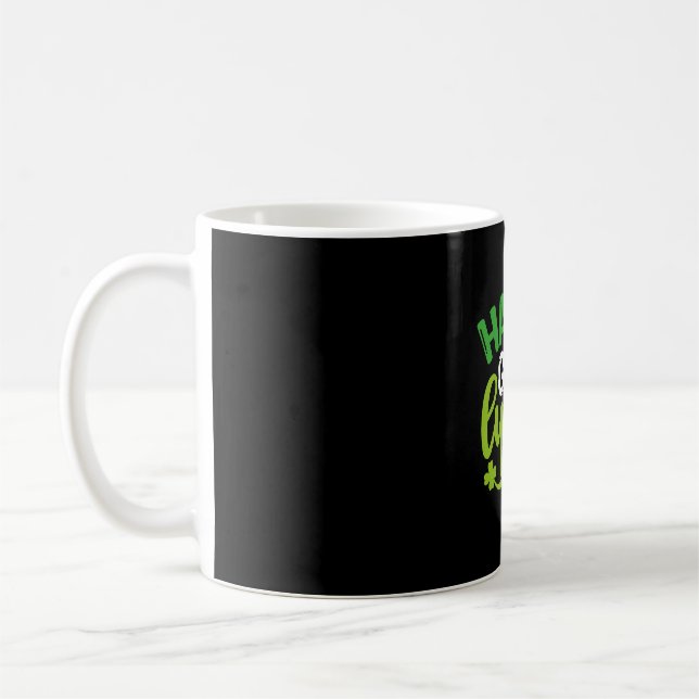 Happy Go Lucky St Patrick's Day Coffee Mug (Left)