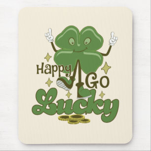 Happy Go Lucky St. Patrick's Day Mouse Mat