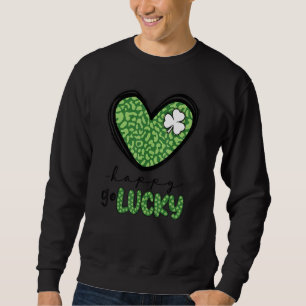 Happy Go Lucky St Patrick's Day Retro St Patty Sha Sweatshirt
