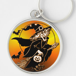 Happy Go Lucky Witch Key Ring