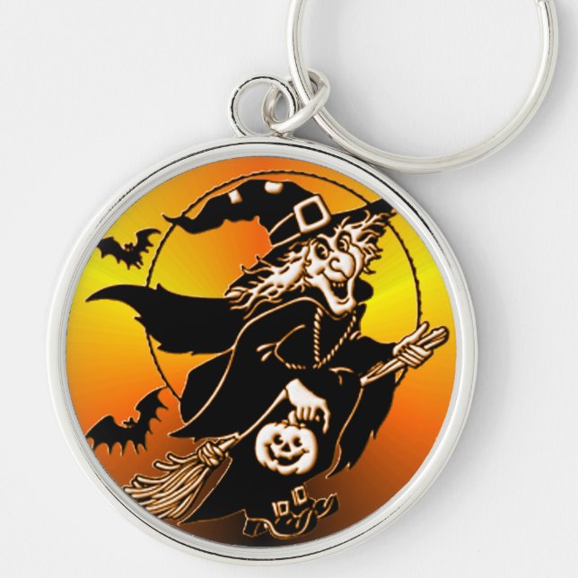 Happy Go Lucky Witch Key Ring (Front)