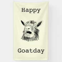 Happy Goat Day Funny Screaming Animal Birthday Art