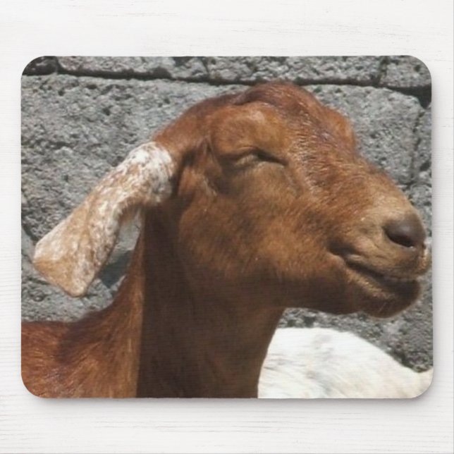 Happy Goat Mouse Mat (Front)