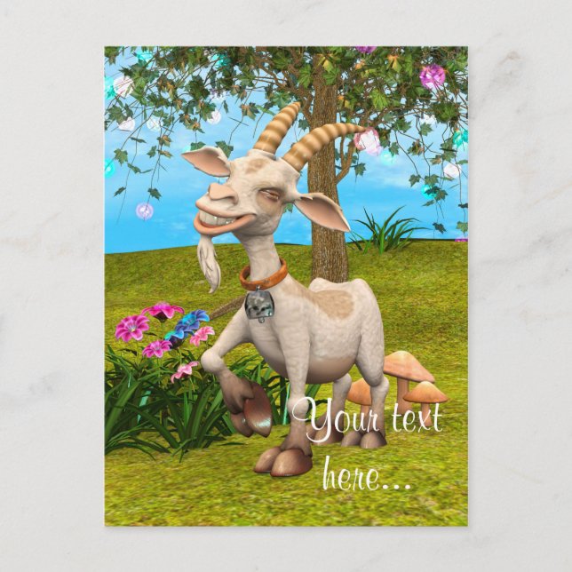 Happy Goat Postcard (Front)