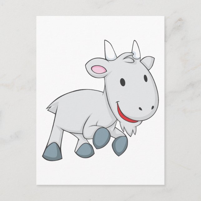 Happy Goat Postcard (Front)