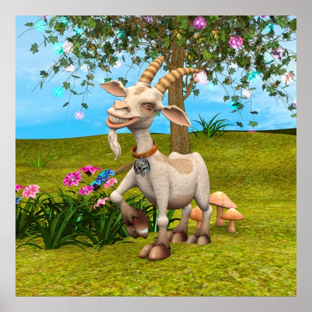 Happy Goat Poster (Front)