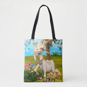 Happy Goat Tote Bag