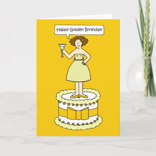 Happy Golden Birthday Card (Front)