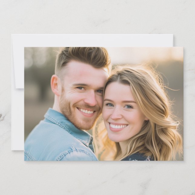 Happy Golden Hour Photo Invitation (Front)