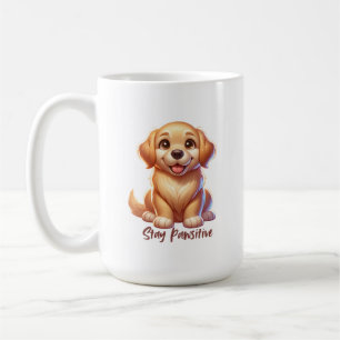Happy Golden Puppy Coffee Mug