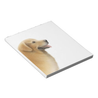 Happy Golden Retriever Dog Notepad