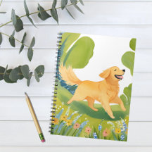 Happy Golden Retriever | Light Watercolor Card