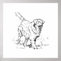 Happy Golden Retriever, Personalised