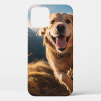 Happy Golden Retriever Running