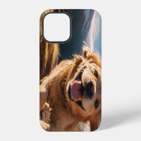 Happy Golden Retriever Running