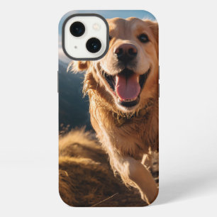 Happy Golden Retriever Running iPhone 13 Case