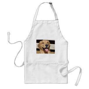 Happy Golden Retriever Standard Apron