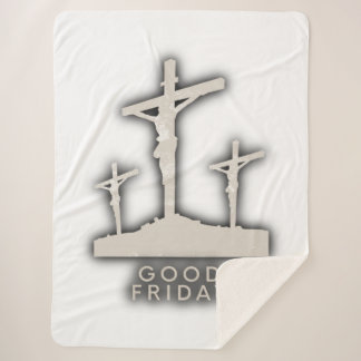 happy good Friday  Sherpa Blanket