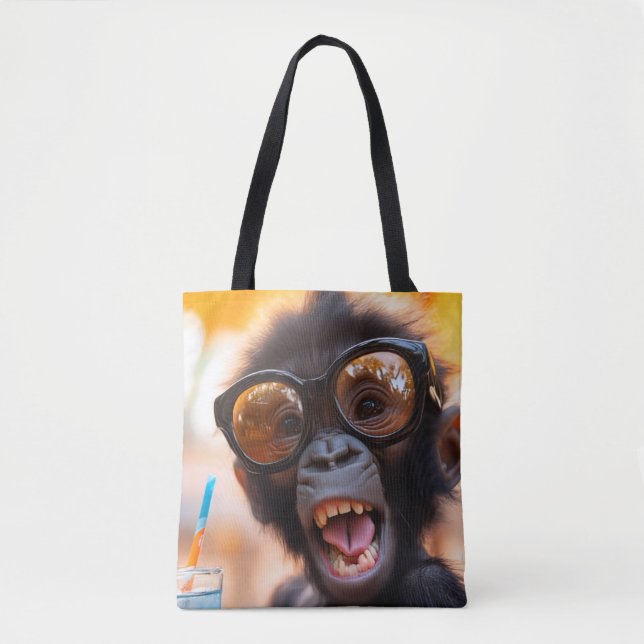 Happy Gorilla Tote Bag (Front)