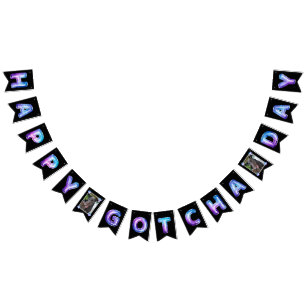 Happy Gotcha Day Balloons Your Pets Photo Bunting