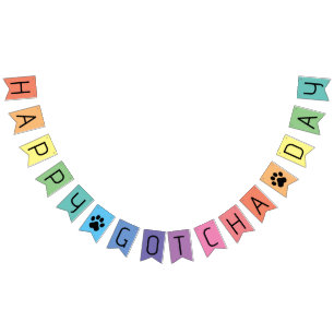 “Happy Gotcha Day” Dog Adoption Celebration Bunting