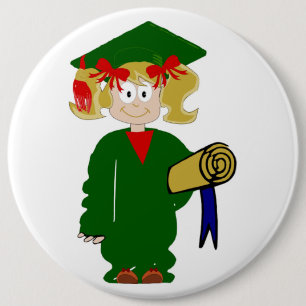 HAPPY GRADUATION 6 CM ROUND BADGE