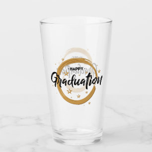 Happy Graduation Glass