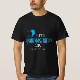 Happy Grandmother’s Day with Blue Balloons & Names T-Shirt