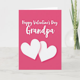Happy Grandpa Hearts Valentine Card