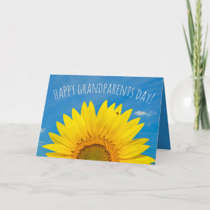Happy Grandparents Day Beautiful Sunflower  Holiday Card