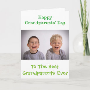 Happy Grandparents Day Best Ever Custom Photo Card