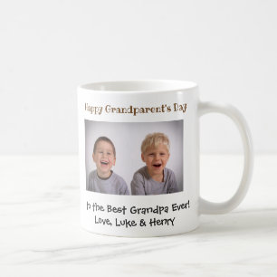 Happy Grandparent's Day Best Grandpa Ever Photo Coffee Mug