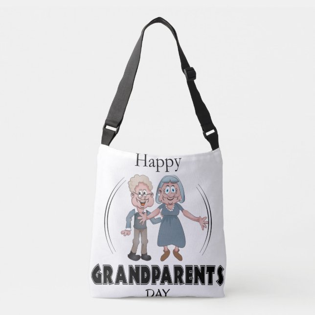 Happy Grandparents Day Crossbody Bag (Front)