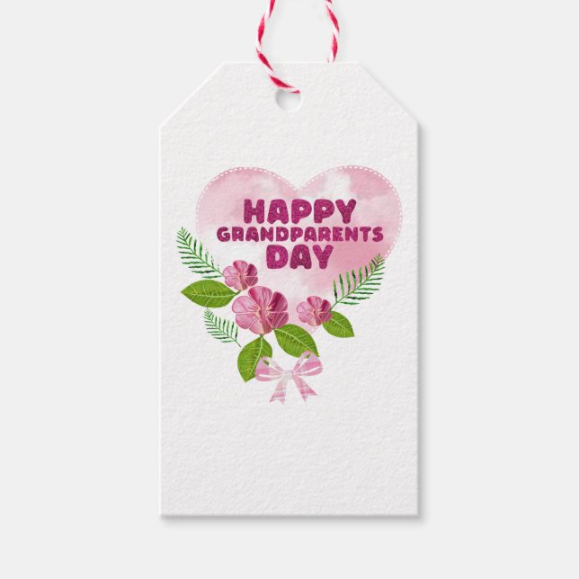 Happy Grandparents Day Gift Tags (Front)