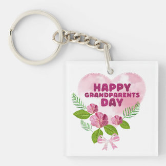 Happy grandparents Day Key Ring
