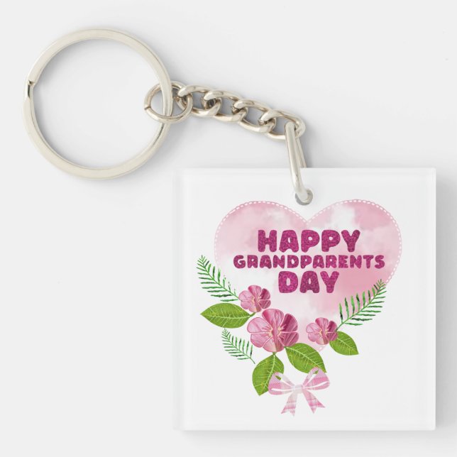 Happy grandparents Day Key Ring (Front)