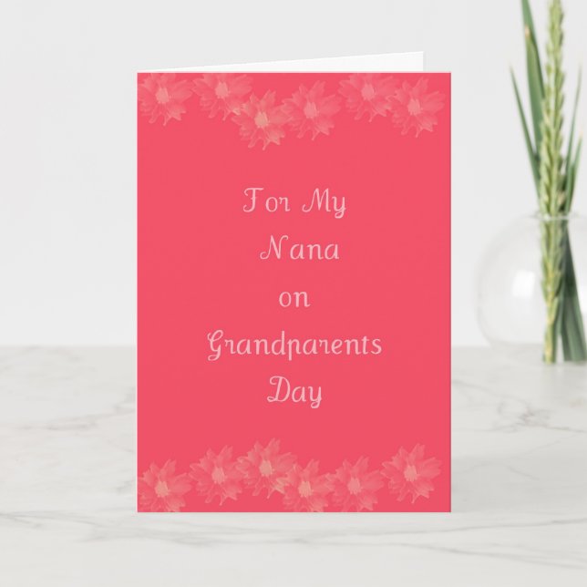 Happy Grandparents Day Nana Card (Front)