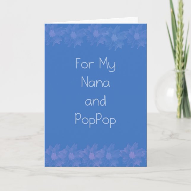 Happy Grandparents Day Nana & PopPop Card (Front)