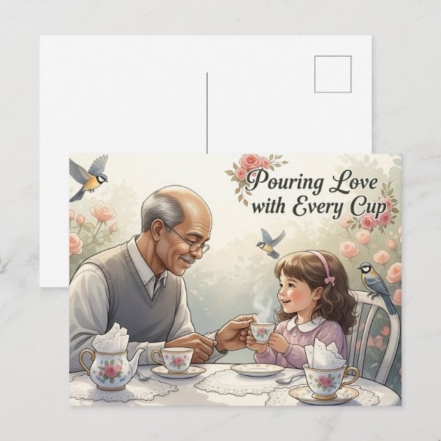 Happy grandparents day postcard (Front/Back)