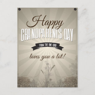 Happy grandparents day postcard