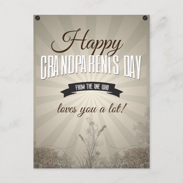 Happy grandparents day postcard (Front)
