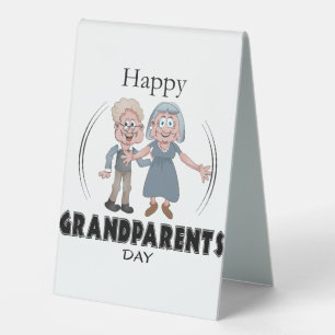 Happy Grandparents Day Table Tent Sign