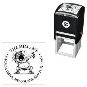 Happy Grandpa's Fitness theme Self-inking Stamp