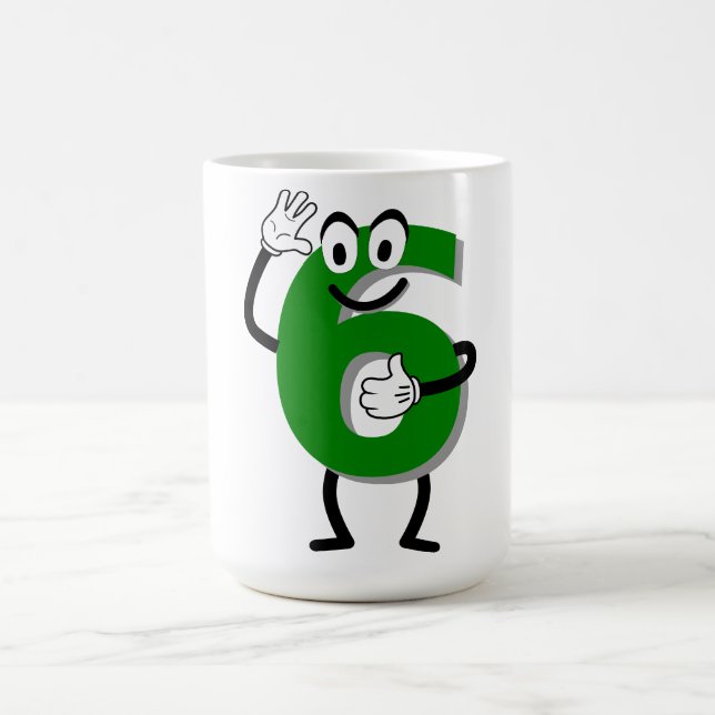 Happy Green 6 Coffee Mug (Center)