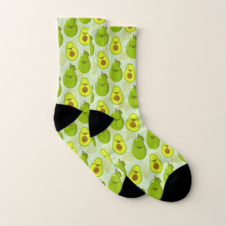 Happy Green Avocado Socks