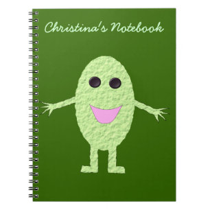 Happy Green Grape Customisable Notebook