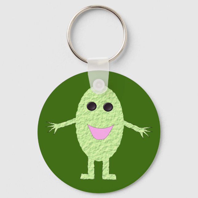 Happy Green Grape Keychain (Front)