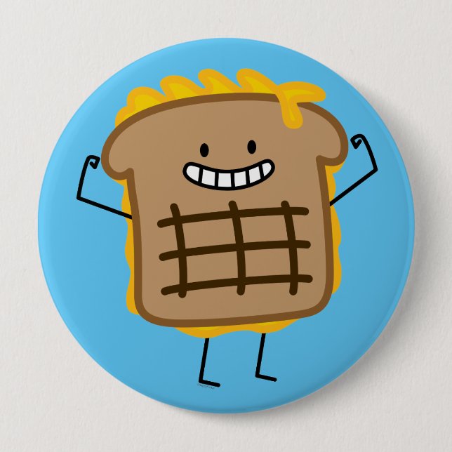Happy Grilled Cheese Sandwich 10 Cm Round Badge (Front)
